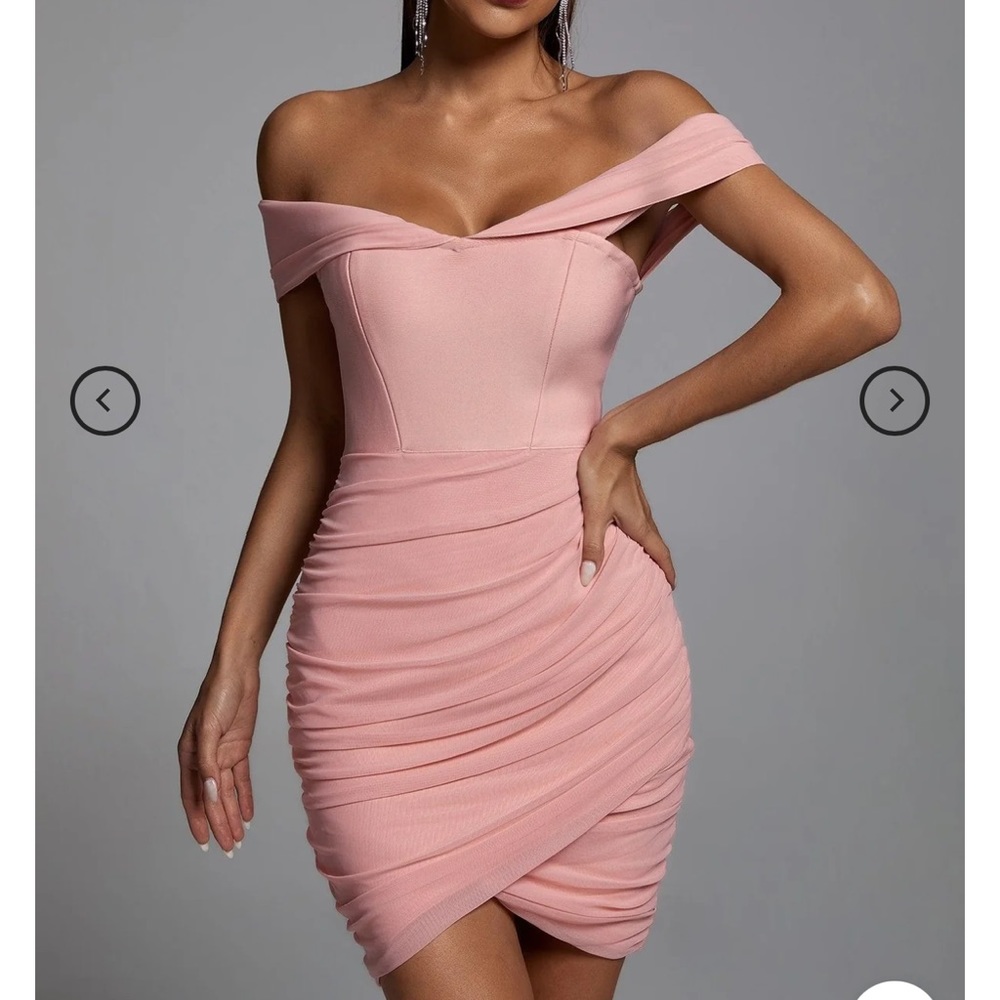 Pink bandage dress